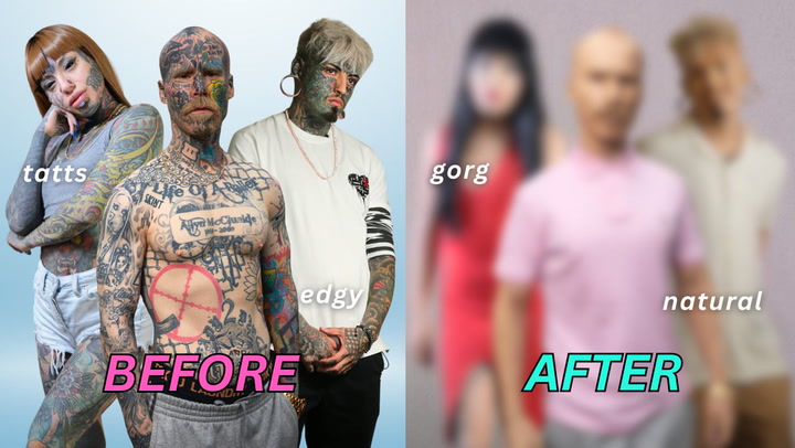 Video thumbnail for Do We Look Better With Or Without Tattoos? | TRANSFORMED