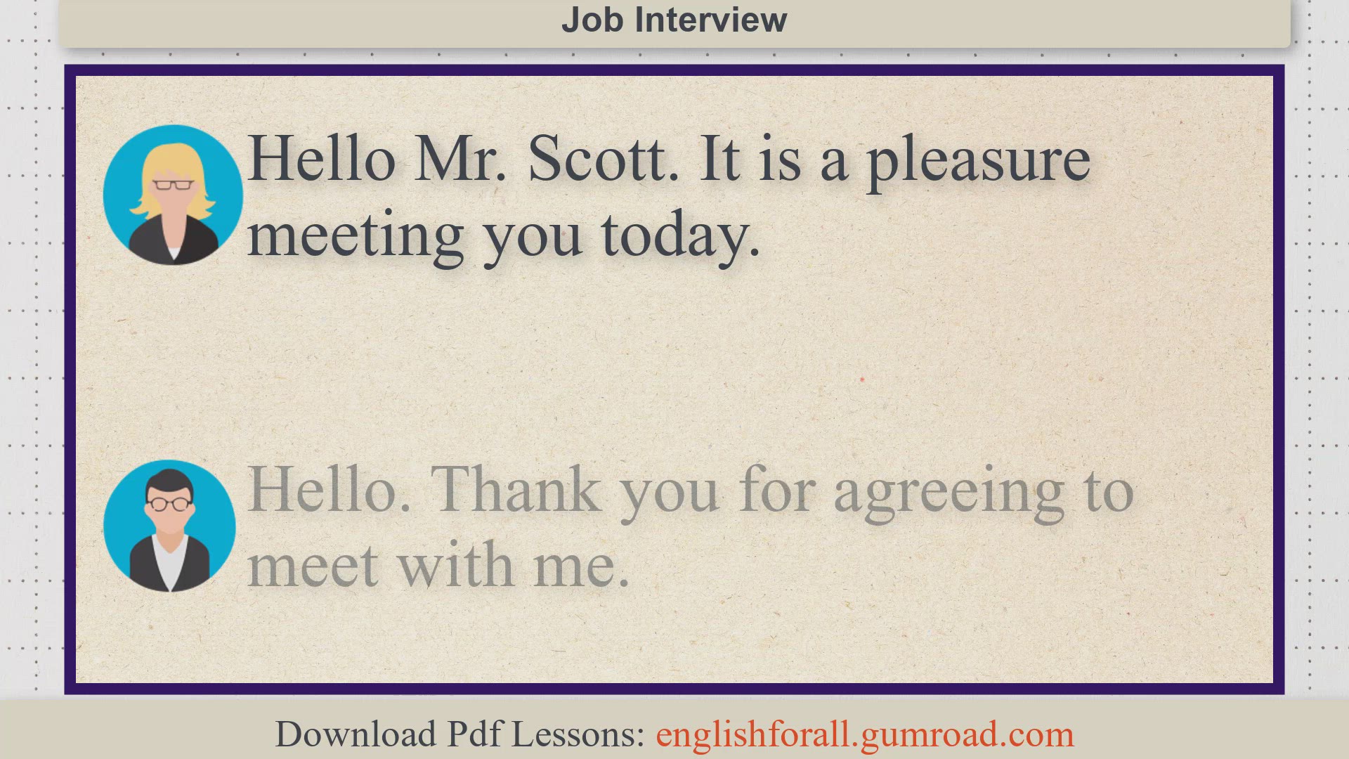 Video thumbnail for Job Interview