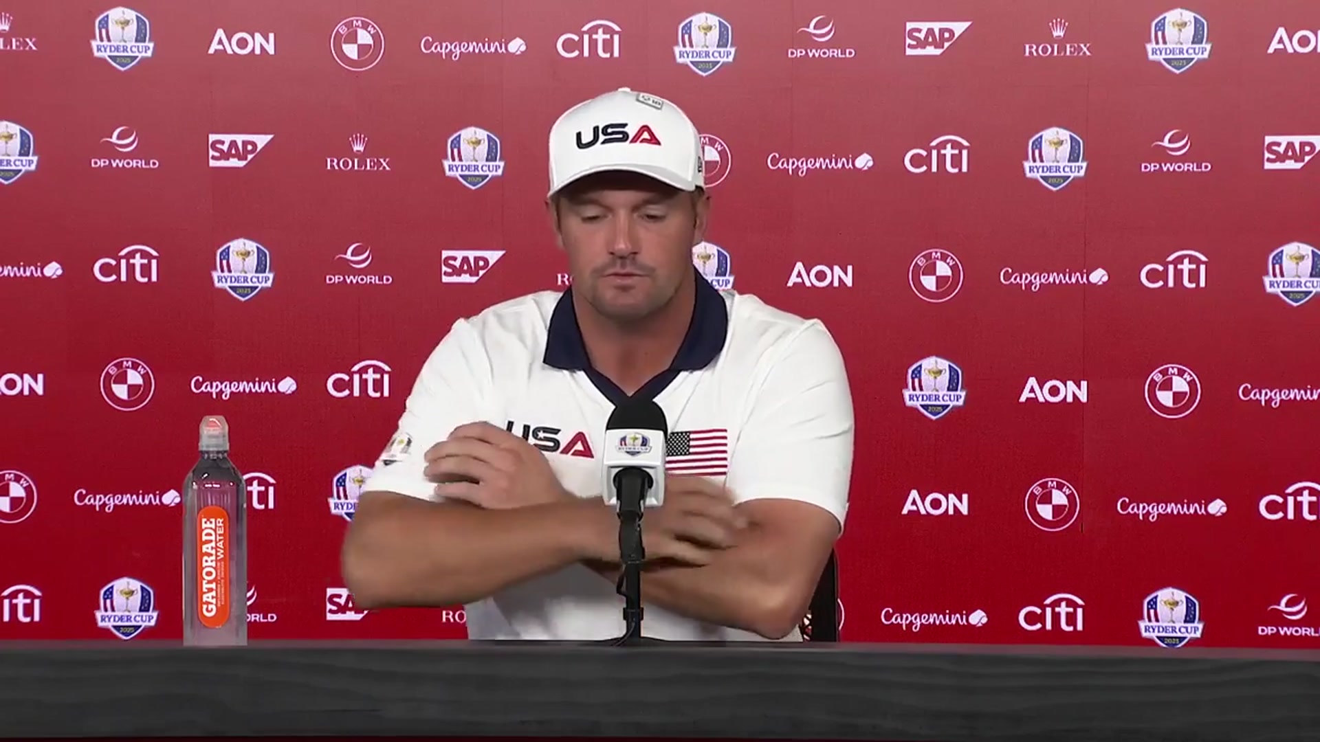 'Video thumbnail for Bryson DeChambeau: Donald Trump will drive Ryder Cup support'