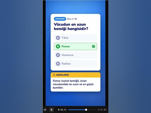 Video thumbnail for Auzef Anatomi Vize Soruları