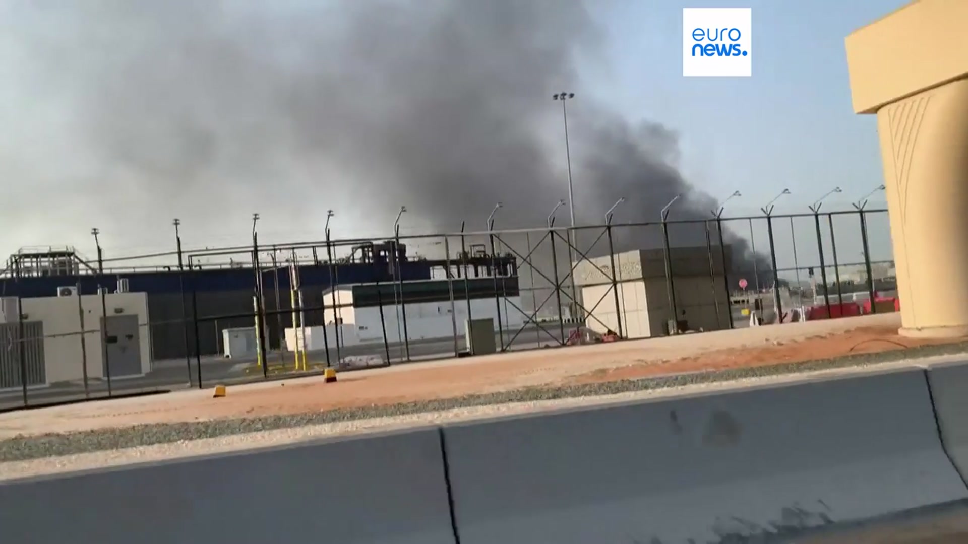 Video thumbnail for Drones hit Saudi Ras Tanura refinery as Iran strikes targets across region