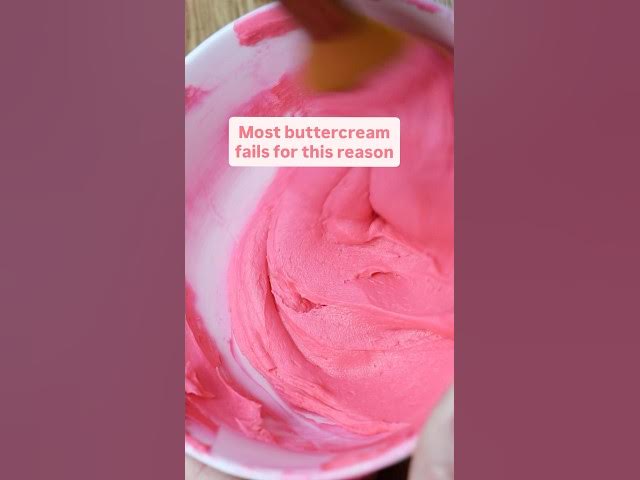 Video thumbnail for The reason for 99% of cake decorating problems: buttercream consistency. #cakedecorating #cake