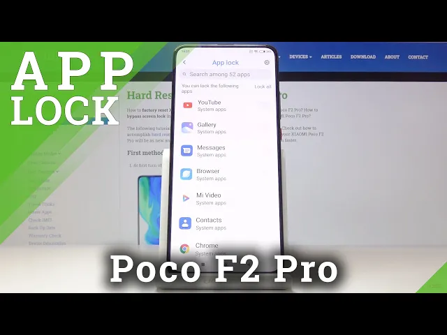 Video thumbnail for How to Set Password on Apps in Xiaomi Pocophone F2 Pro?