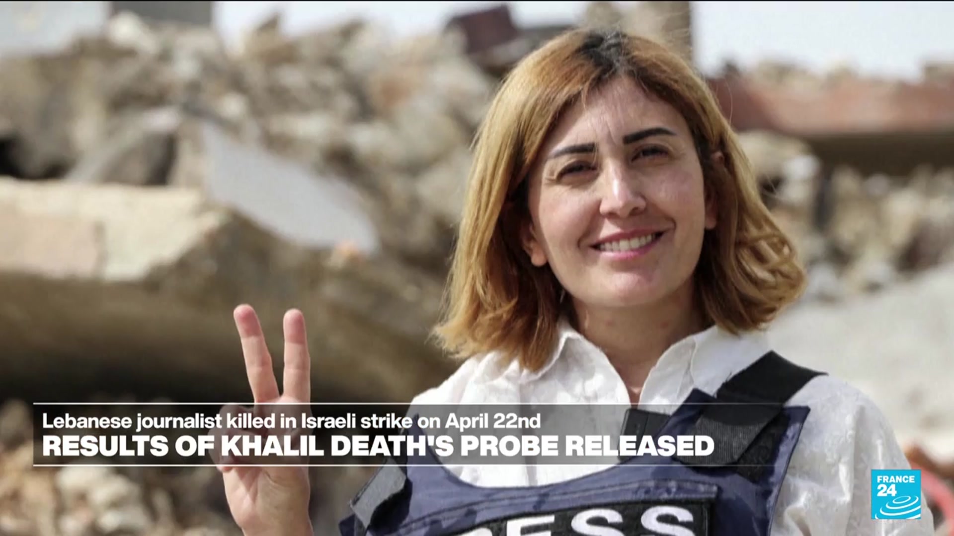 Video thumbnail for Lebanese journalist deliberately targeted by Israeli attack, probe reveals