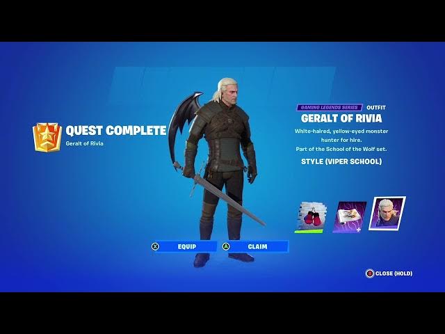 Video thumbnail for unlocking the GERALT OF RIVIA OUTFIT
