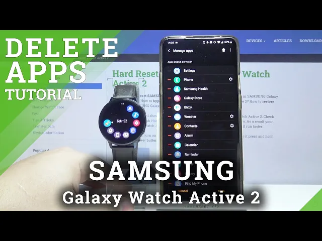 Video thumbnail for How to Remove Installed Apps in SAMSUNG Galaxy Watch Active 2 – Uninstall Third-Party Apps