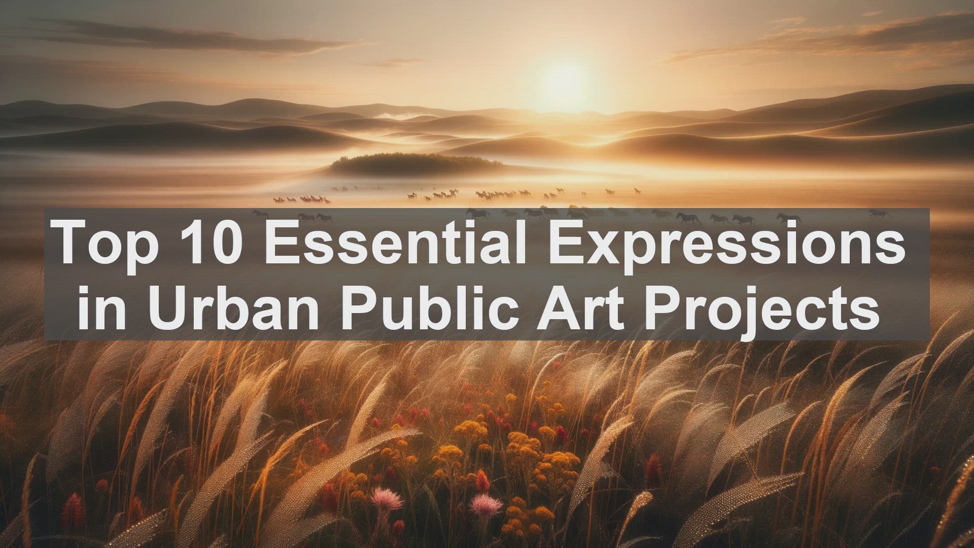 'Video thumbnail for Top 10 Essential Expressions in Urban Public Art Projects'