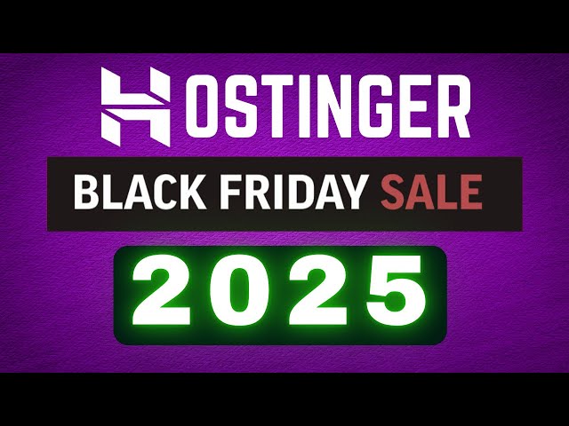 Video thumbnail for Hostinger Black Friday Deal 2025 | 85% OFF Web Hosting + Free Domain