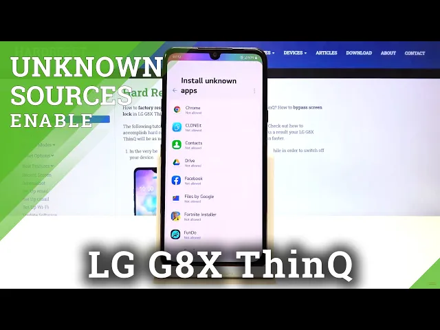 Video thumbnail for How to Enable Unknown Sources in LG G8X ThinQ – Allow App Installation