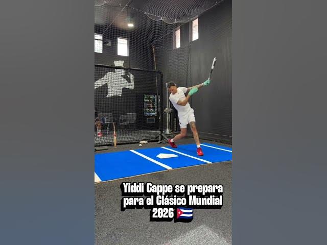 Video thumbnail for El infielder cubano Yiddi Cappe se prepara para el Clásico Mundial 2026