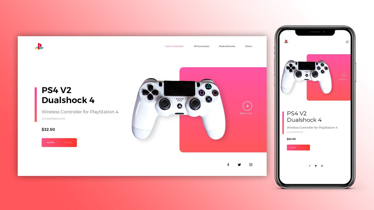 'Video thumbnail for How To Make Responsive Website Design Using HTML And CSS Step By Step'