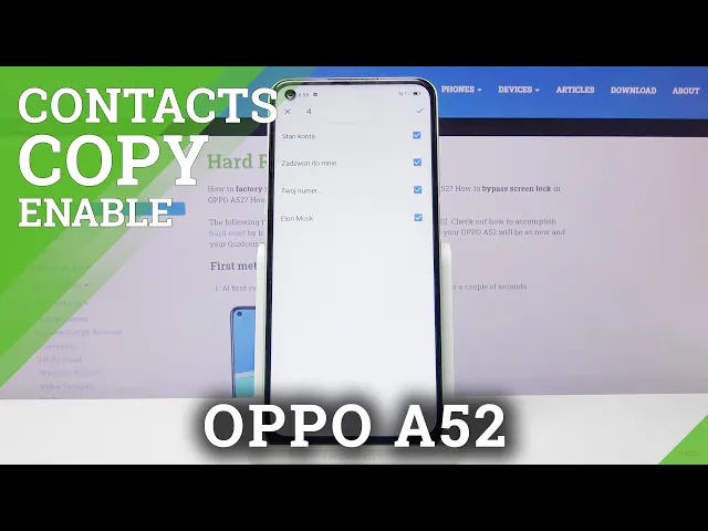Video thumbnail for How to Import or Export Numbers in OPPO A52 - Copy Contacts