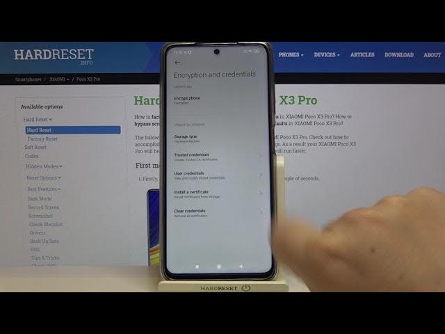 Video thumbnail for How to Clear Credentials in POCO X3 Pro – Remove Credentials Storage