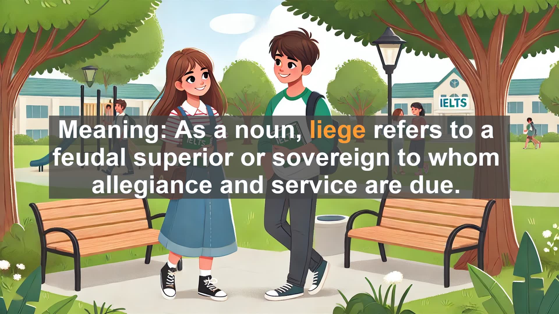 'Video thumbnail for 5000 Must Know IELTS 8.0 Vocabulary - Liege: The Medieval Bond of Loyalty and Power'