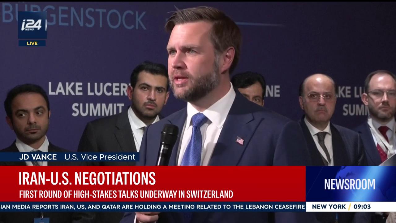 Video thumbnail for Firts round of US-Iran talks underway in Switzerland
