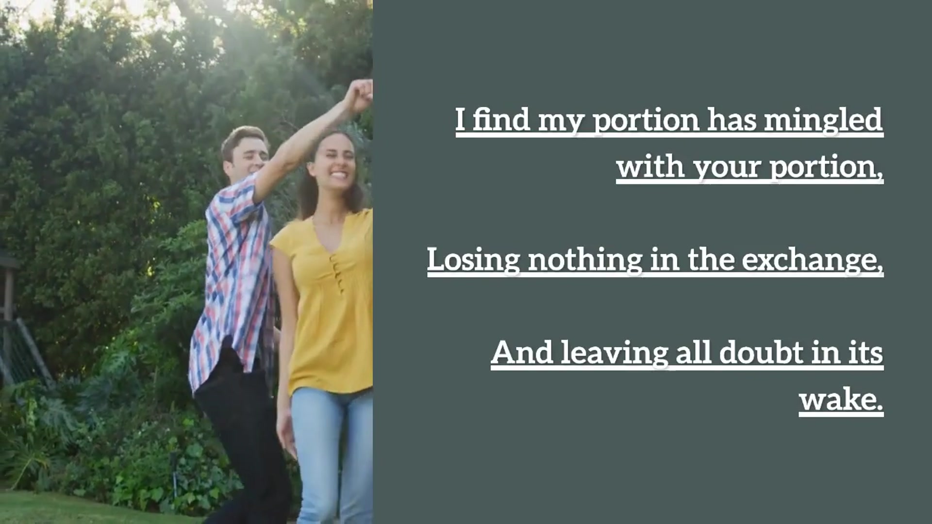 Video thumbnail for Love and Lagniappe Lumen version