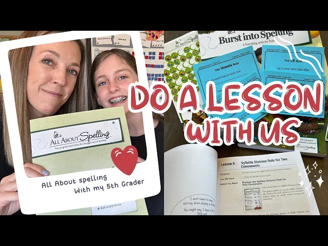 Video thumbnail for HOMESCHOOL WITH ME ✏️ *Do an All About Spelling lesson with us*