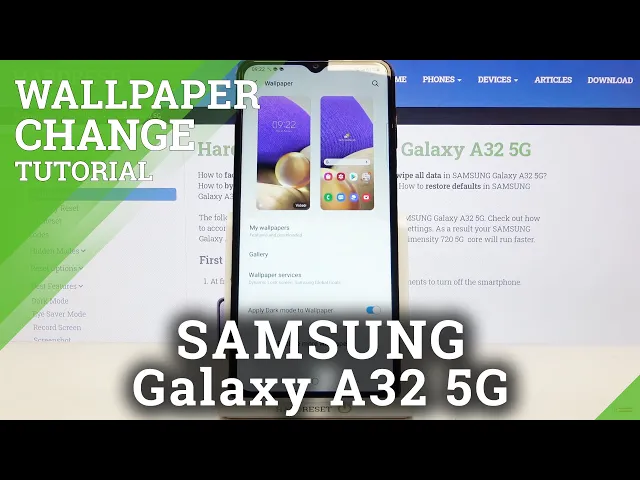 Video thumbnail for How to Change Wallpaper in Samsung Galaxy A32 5G - Personalize Lock&Home Screen