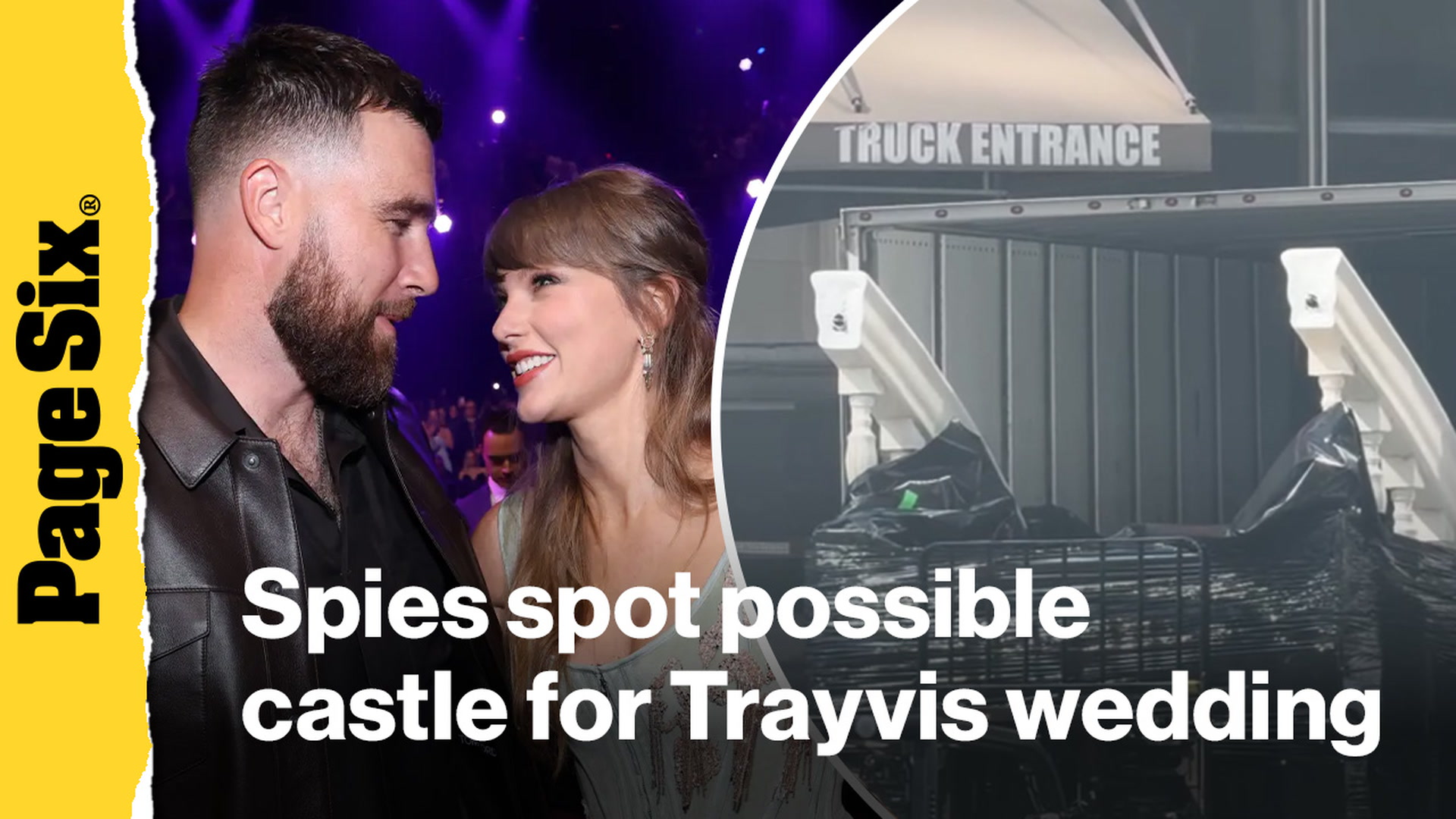 Video thumbnail for Spies spot possible castle for Taylor Swift and Travis Kelce's fairytale wedding at MSG