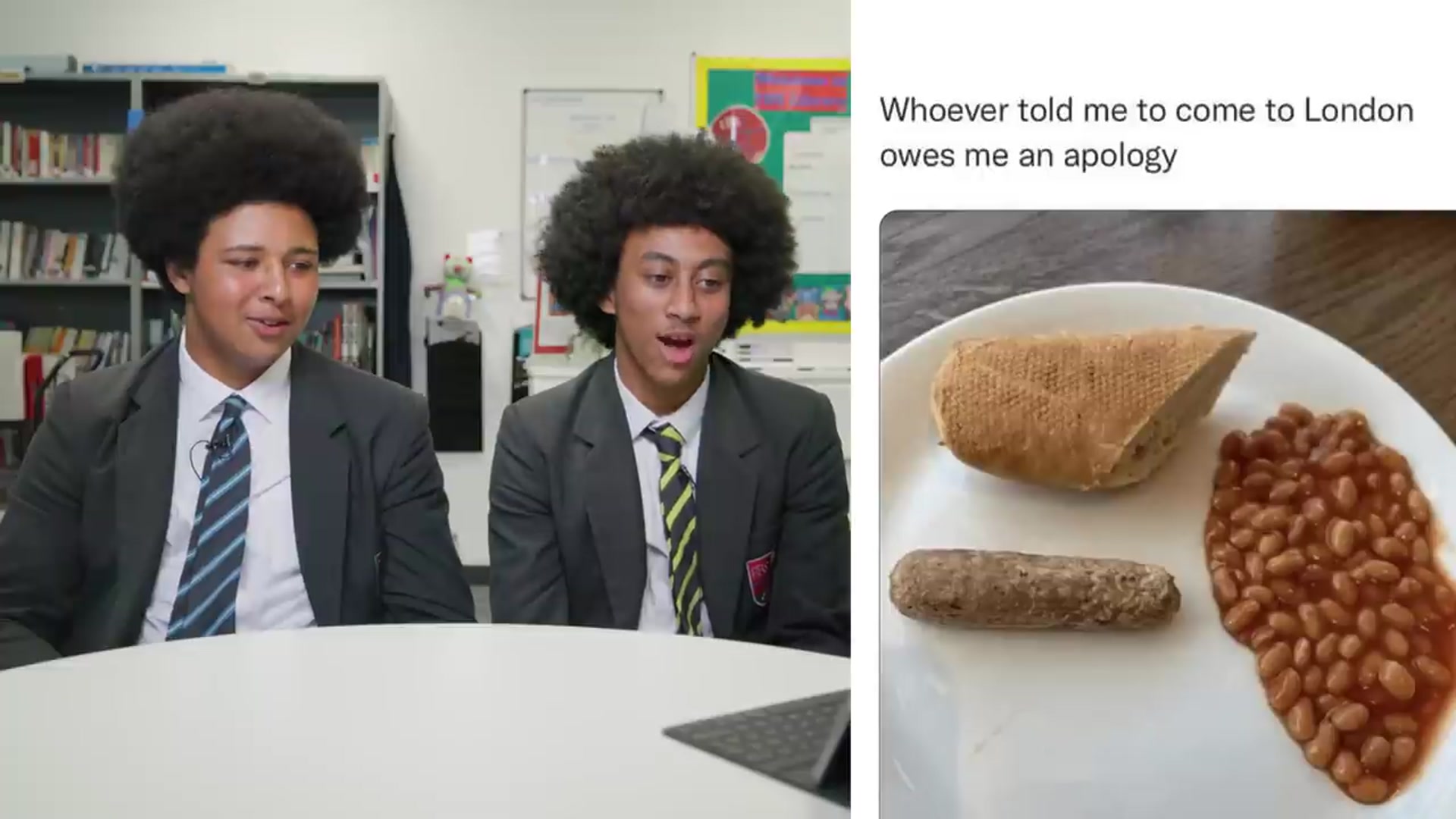 Video thumbnail for British Highschoolers react to British Food Memes(720P HD)