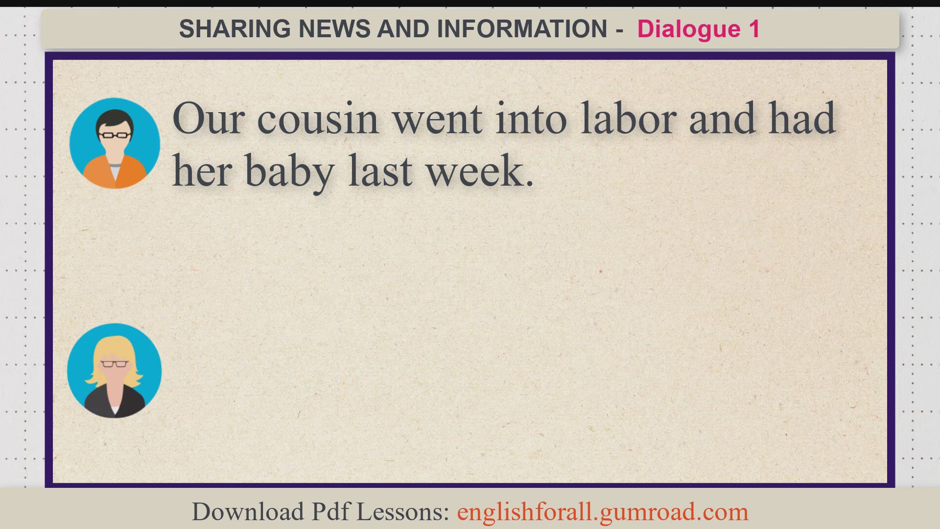 Video thumbnail for SHARING NEWS AND INFORMATION