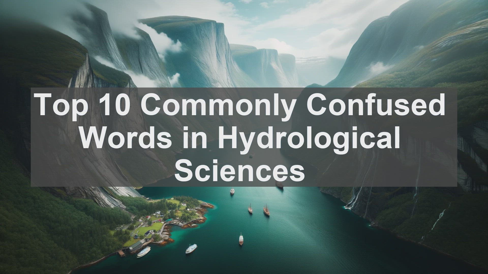 'Video thumbnail for Top 10 Commonly Confused Words in Hydrological Sciences'