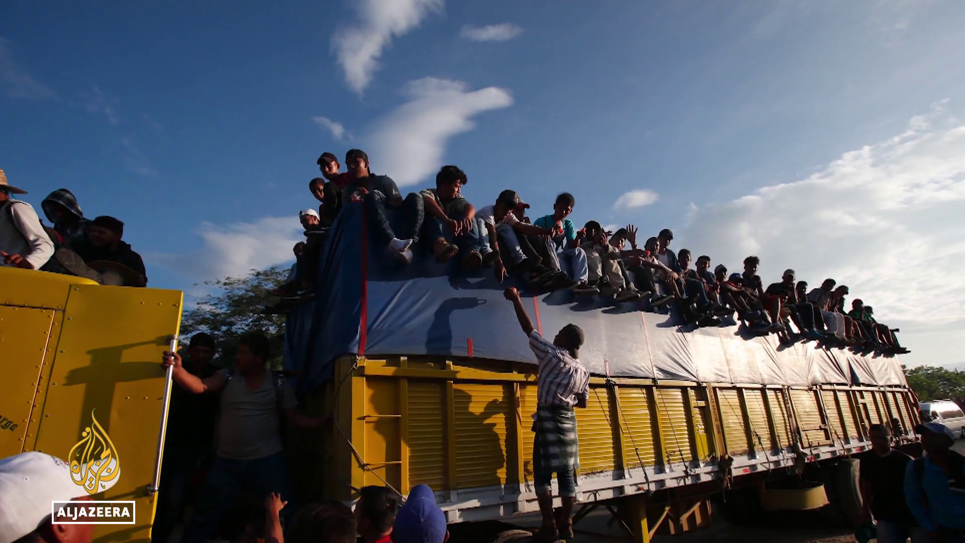 Video thumbnail for Migrants in Mexico: Thousands trapped since Trump's immigration crackdown