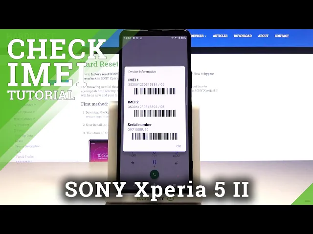 Video thumbnail for How to Find IMEI and Serial Number in SONY Xperia 5 II – Check IMEI & Serial Number