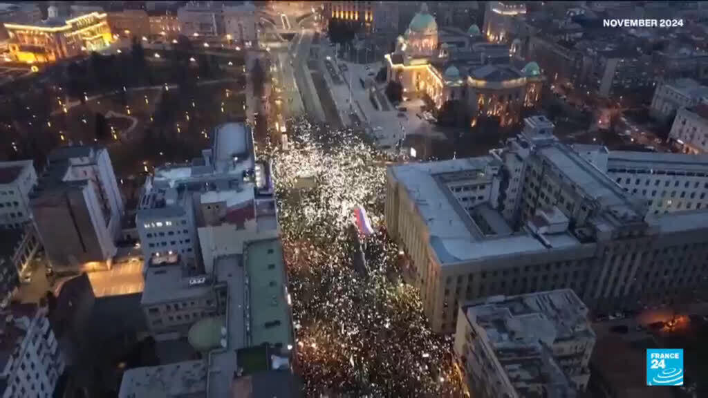 Video thumbnail for Serbia’s Vučić to resign, opening path to early elections amid political tensions