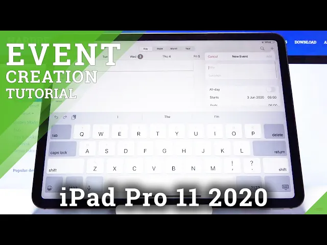 Video thumbnail for How to Add Event to Calendar in iPad Pro 11 2020 – Schedule Events