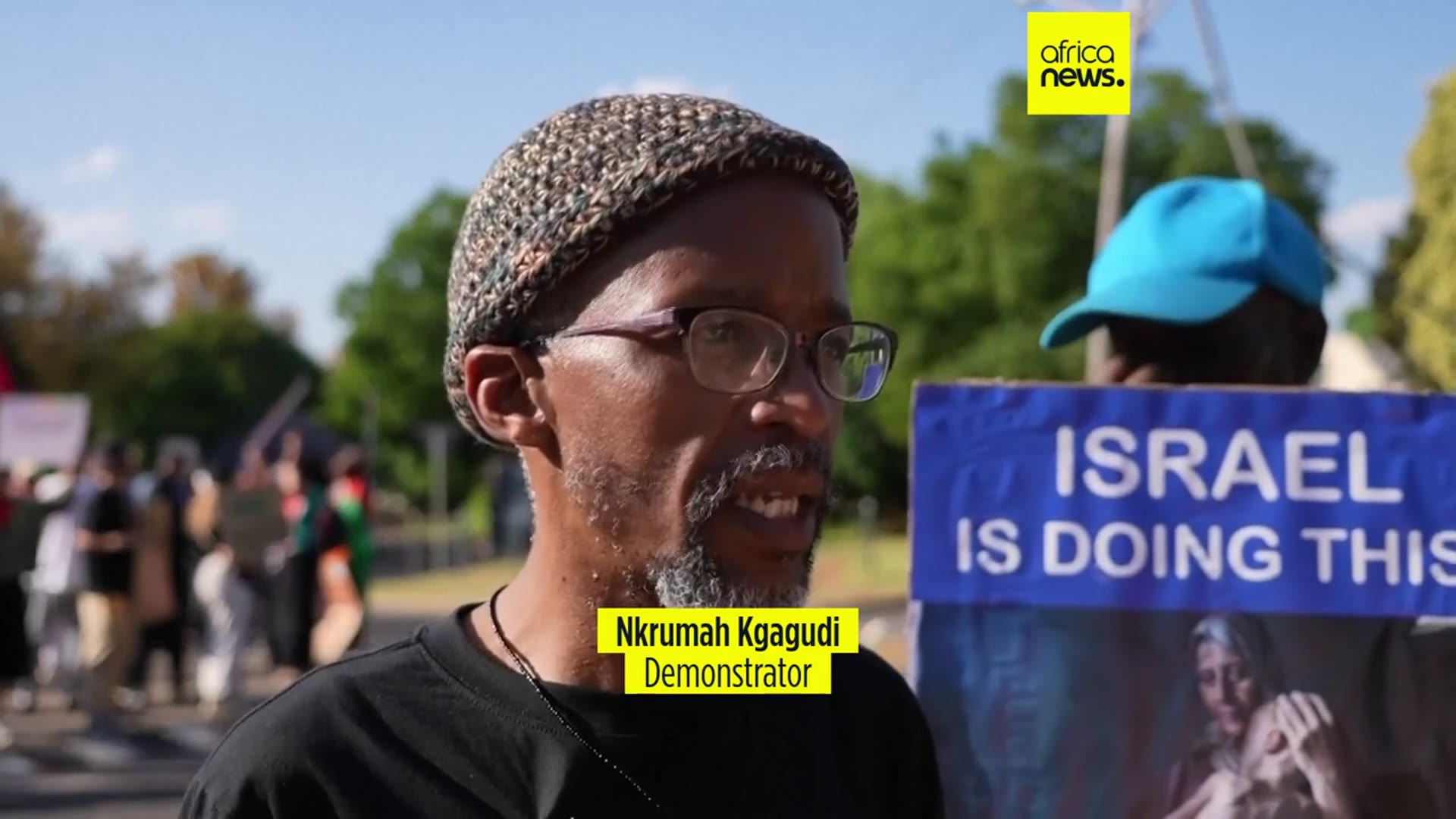 'Video thumbnail for South Africans protest, demand Embassy closure and Flotilla activists' release'