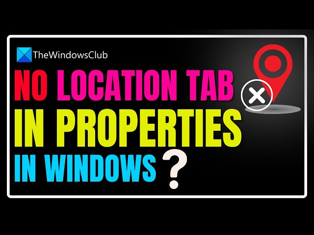 Video thumbnail for No location tab in properties in Windows 11 [Fix]