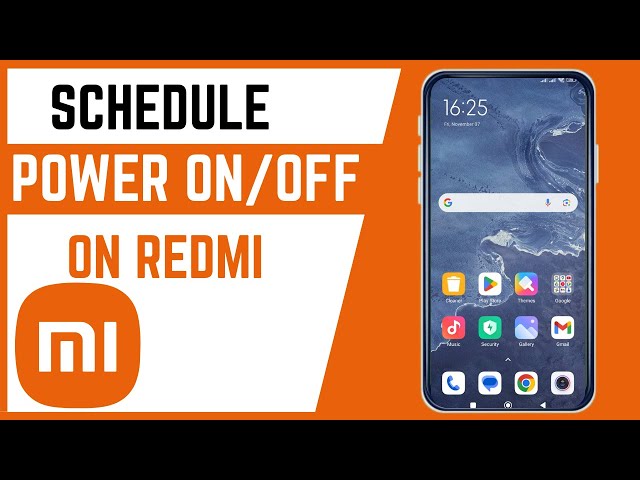Video thumbnail for How To Schedule Power On/Off On Redmi Smartphone