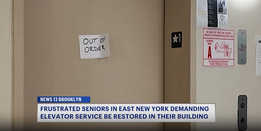 Video thumbnail for East New York seniors take action to demand repairs after both building elevators break down
