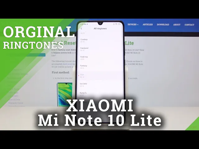 Video thumbnail for How to Set Up Ringtone in XIAOMI Mi Note 10 Lite - Ringtone List