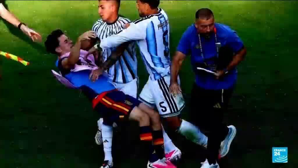Video thumbnail for FIFA sanctions Argentina over brawl at World Cup final game