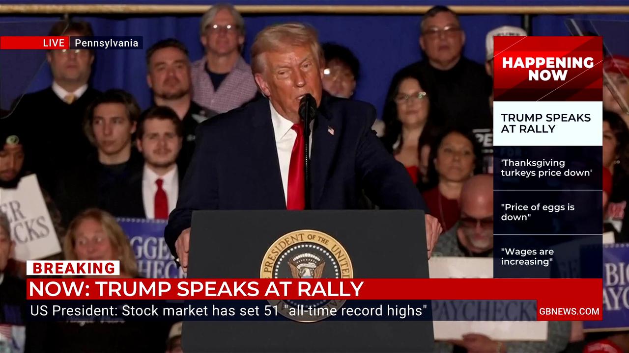 Video thumbnail for 'So, so bad!' Watch moment Donald Trump directly attacks Keir Starmer's Britain at US rally