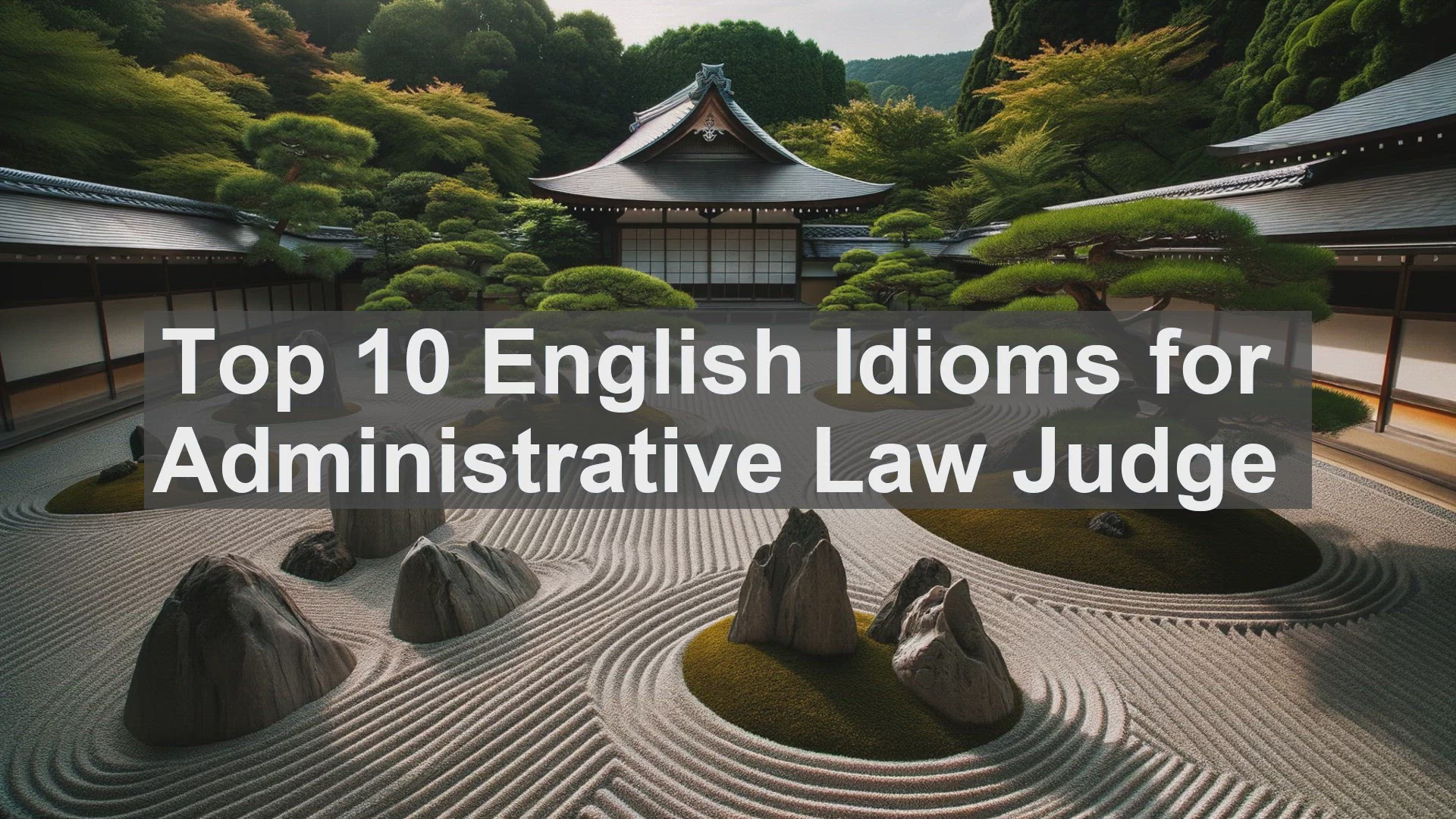 'Video thumbnail for Top 10 English Idioms for Administrative Law Judge'