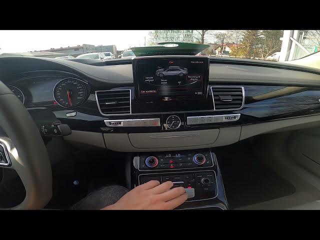 Video thumbnail for How to Change Wipers Position For Service in Audi A8 D4 ( 2010 - 2017 )