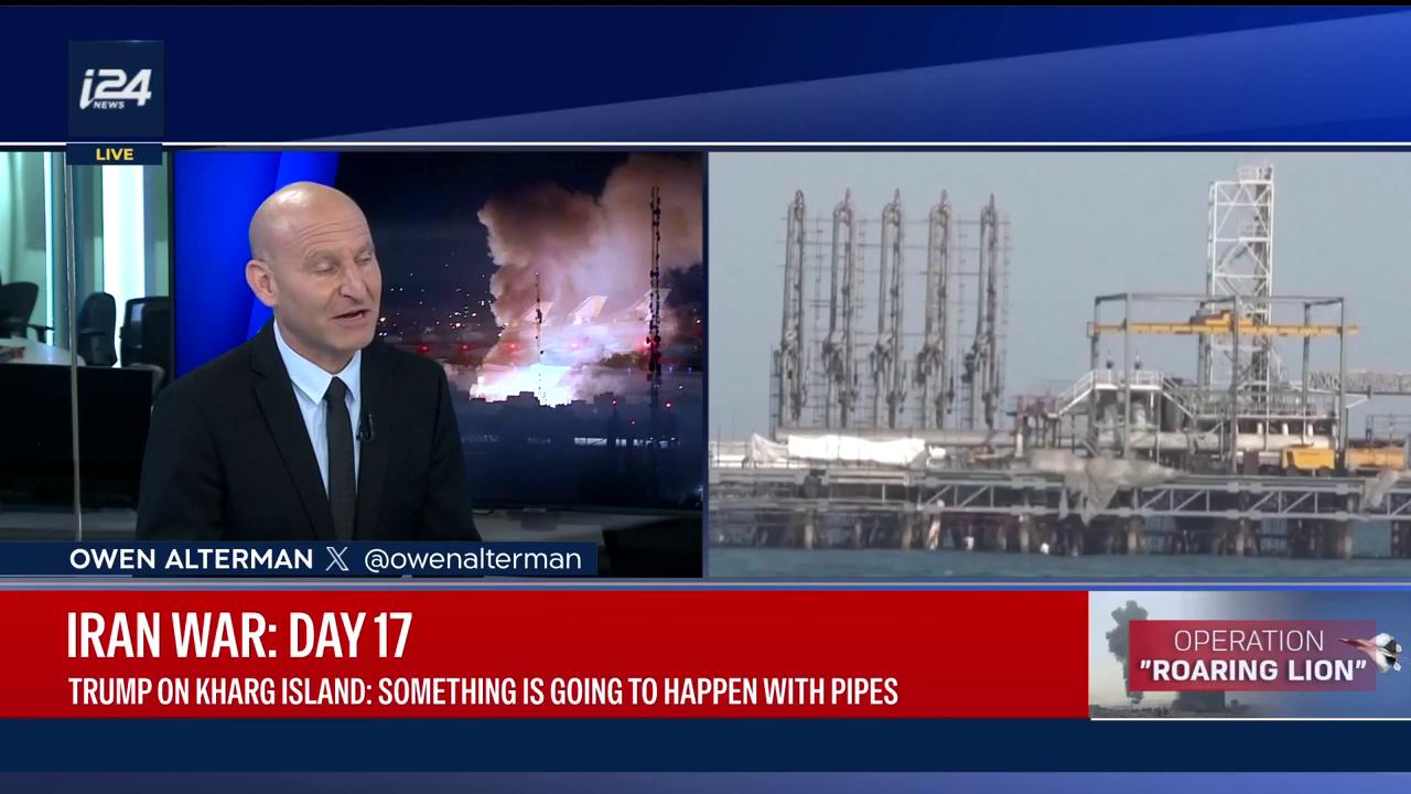 Video thumbnail for Trump threatens further action on Kharg Island