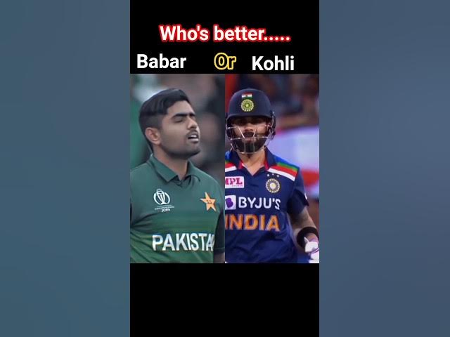 Video thumbnail for Babar or Kohli? #babarazam #viratkohli