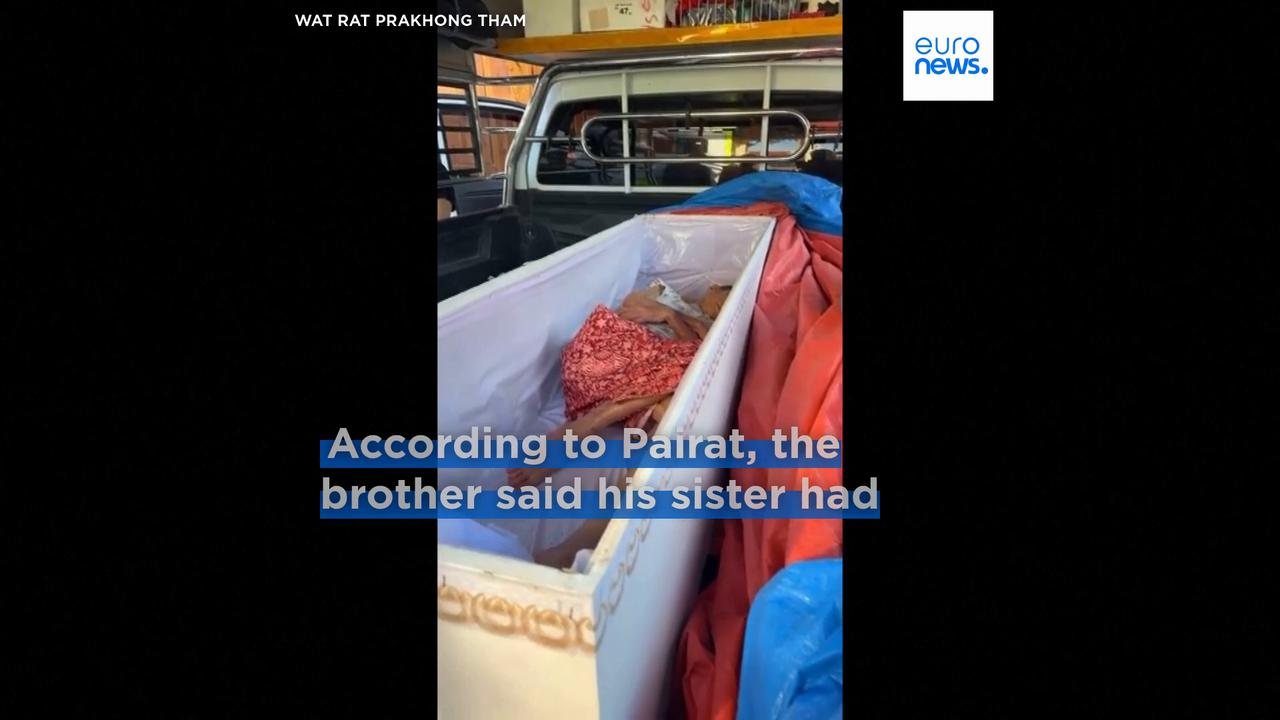 Video thumbnail for Thai woman found alive in coffin moments before temple cremation