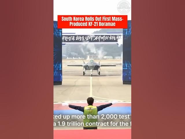 Video thumbnail for South Korea Rolls Out First Production KF21 Boramae Fighter Jet