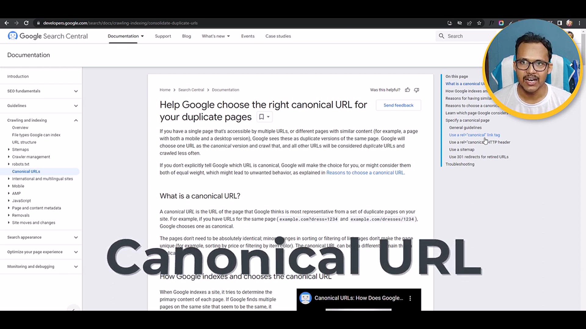 'Video thumbnail for Fix canonical issues in Blogger _ Duplicate without user-selected canonical _ Search Console #3'