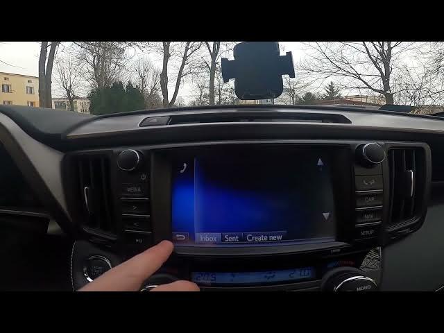 Video thumbnail for How to Enter Smartphone Management Menu in Toyota RAV IV (2013 - 2018) - Find Smartphone Settings