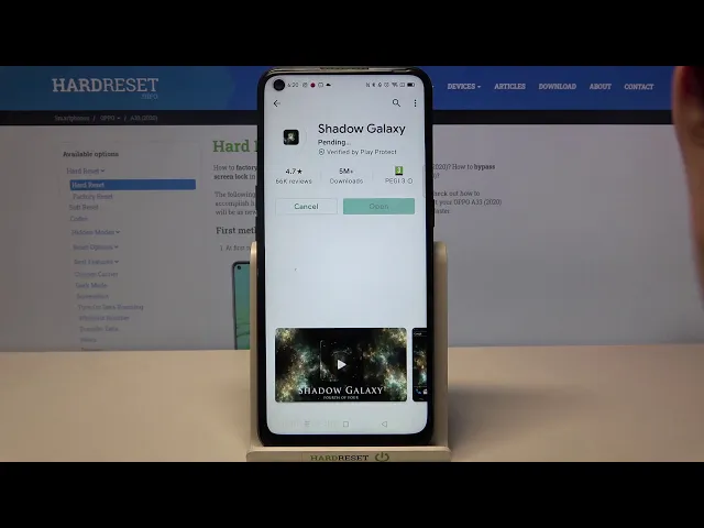 Video thumbnail for Reach Galaxy Wallpaper Settings on OPPO A33 2020 –  Download and Apply Galaxy Wallpaper