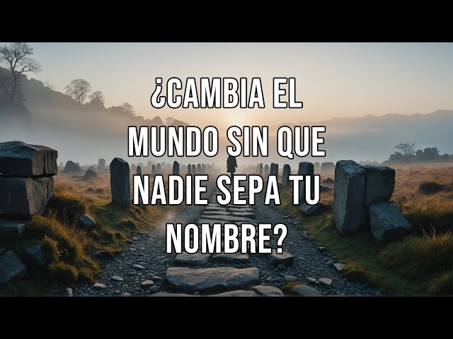 Video thumbnail for Cambia el Mundo sin que Nadie Sepa tu Nombre