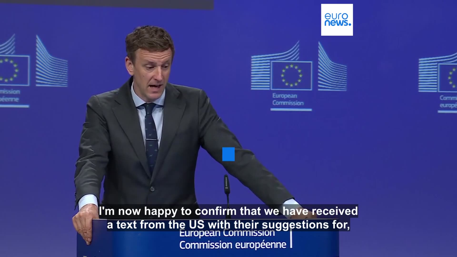 'Video thumbnail for EU and US closer to finalising trade deal text as Washington sends back suggestions'