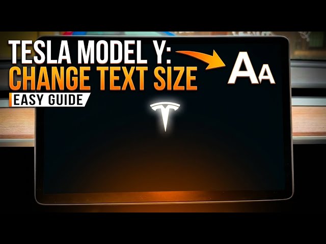 Video thumbnail for TESLA Model Y - How to Change Text Size