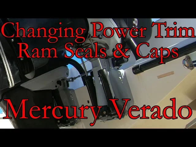Video thumbnail for Changing Mercury Verado Power Trim Caps Seals & Rams